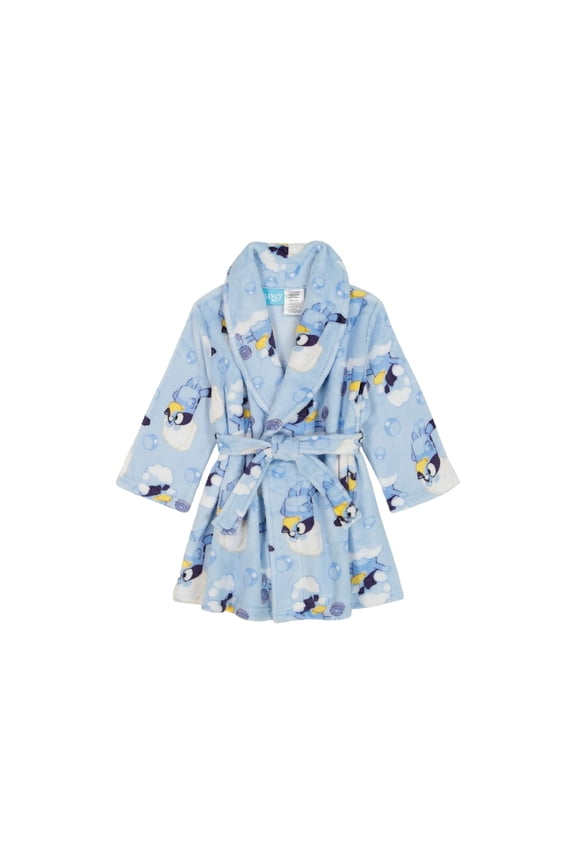 Bluey Fleece Bathrobe Pajamas, 2T