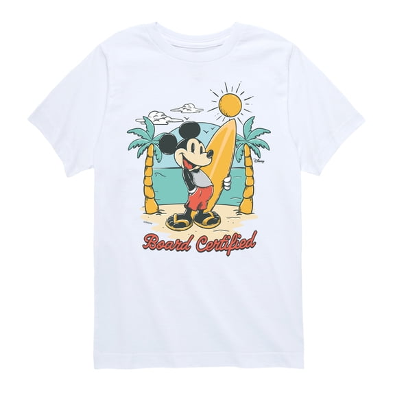 Disney - Board Certified Mickey Short Sleeve Graphic T-Shirt