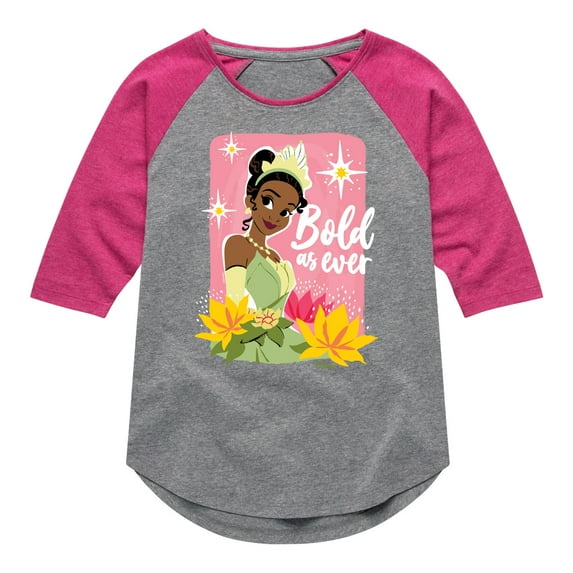 Disney - Bold As Ever - Toddler & Youth Girls Raglan Graphic T-Shirt