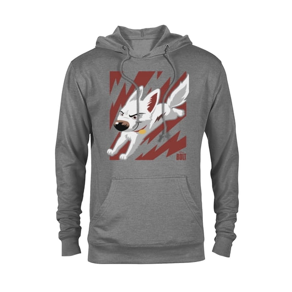 Disney Bolt The Super Dog T-Shirt - Pullover Hoodie for Adults - Customized-Graphite Heather