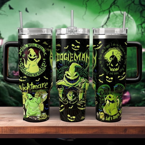 Disney Boogie Man Nightmare 40oz Tumbler, Nightmare Before Christmas Tumbler, Halloween Trick Or Treat Tumbler, Jack Sally Tumbler