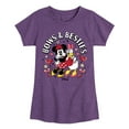thumbnail image 1 of Disney - Bows And Besties - Toddler & Youth Girls Short Sleeve Graphic T-Shirt, 1 of 5