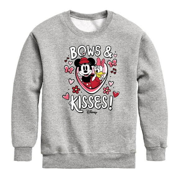 Disney - Bows And Kisses - Toddler & Youth Crewneck Fleece Sweatshirt