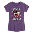 thumbnail image 1 of Disney - Bows And Kisses - Toddler & Youth Girls Short Sleeve Graphic T-Shirt, 1 of 5