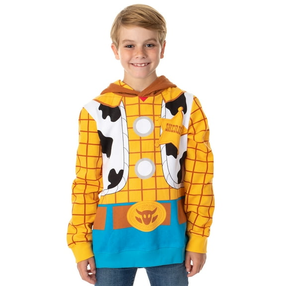 Disney Boy's Toy Story Woody The Cowboy Pullover Costume Hoodie Sweatshirt