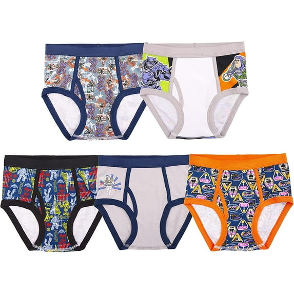 Disney Boys' Buzz Light Year Underwear Multipack, Buzz5pkBrief, 8