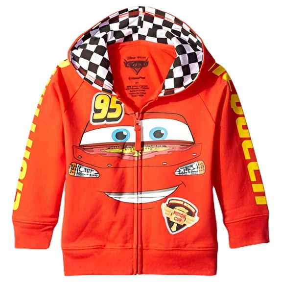 Disney Boys' Cars Lightning McQueen '95 Hoodie- Little Boys Sizes 4-7