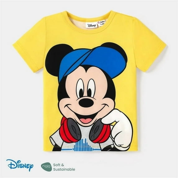 Disney Boys Graphic Tee Micky Mouse Short Sleeves T-Shirt Top Summer Outfits Clothes Sizes 3-10T