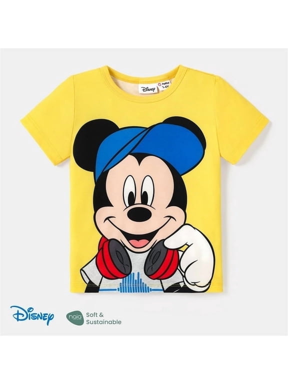 Boys Graphic Tee Micky Mouse Short Sleeves T-Shirt Top Summer Outfits Clothes Sizes 3-10T