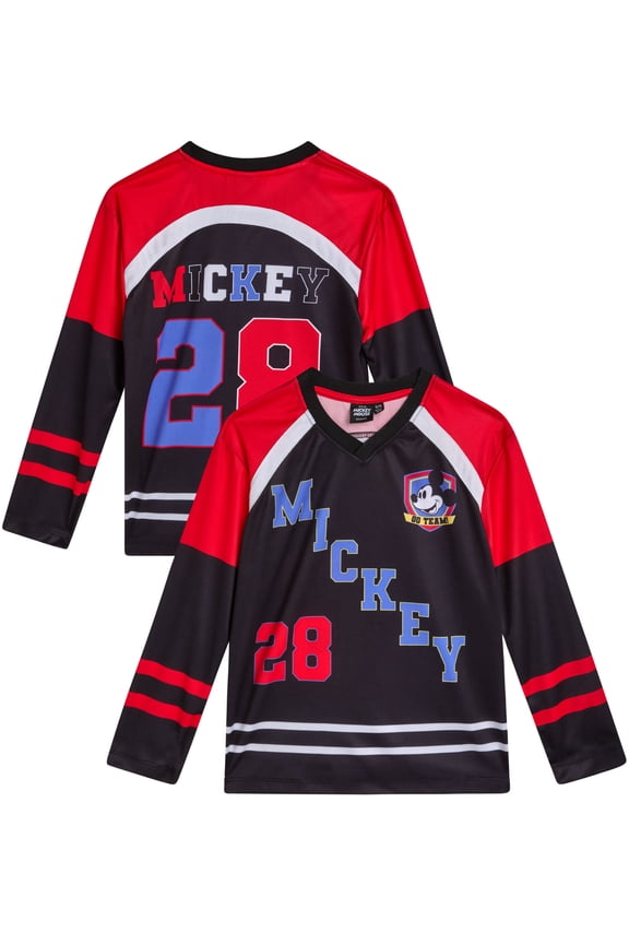 Boys TShirts - Mickey Mouse Lightning McQueen Sports Hockey Jersey for Toddlers & Little Kids