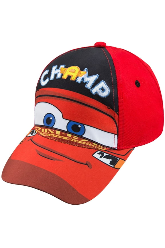 Boys Lightning McQueen Cars Baseball Cap - Age 2-4