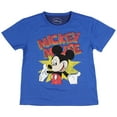 thumbnail image 1 of Disney Boys' Mickey Mouse Classic Pose Poly Mesh T-Shirt, 4, 1 of 2