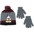 thumbnail image 1 of Disney Boys Mickey Mouse Hat and Glove Set (Charcoal), 1 of 3