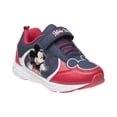 thumbnail image 1 of Disney Boys Mickey Mouse Sneakers with One Red Light, Navy Red, Size: 9, 1 of 7