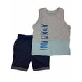 thumbnail image 1 of Disney Boys Mickey Mouse Surf Club Outfit Tank Top Shirt & Shorts Set 7-8, 1 of 1
