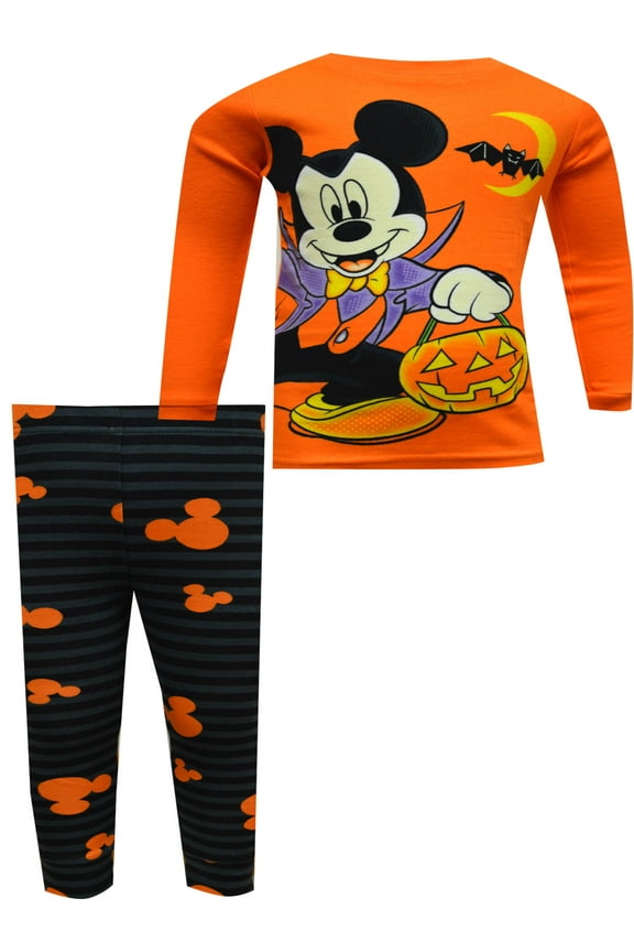 Boys Mickey Mouse Vampire Mickey Halloween Cotton Toddler Pajamas