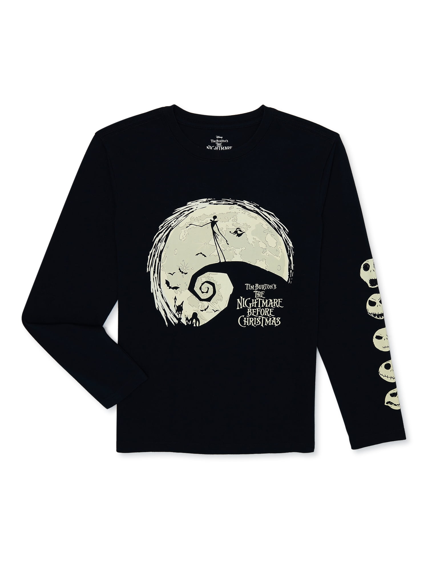 The Nightmare Before Christmas Boys Long Sleeve T-Shirt, Jack 