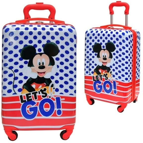 Disney Boys' Ride on Luggage for Kids, Multicolor