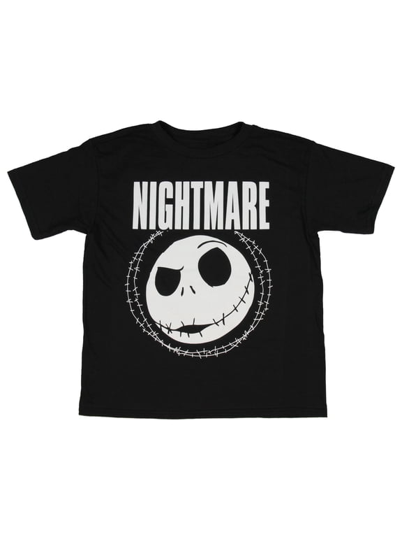 Boys' The Nightmare Before Christmas NIGHTMARE Jack Head T-Shirt Small