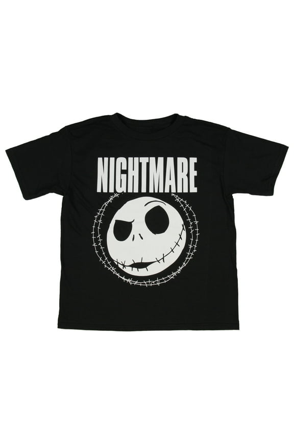 Boys' The Nightmare Before Christmas NIGHTMARE Jack Head T-Shirt Small