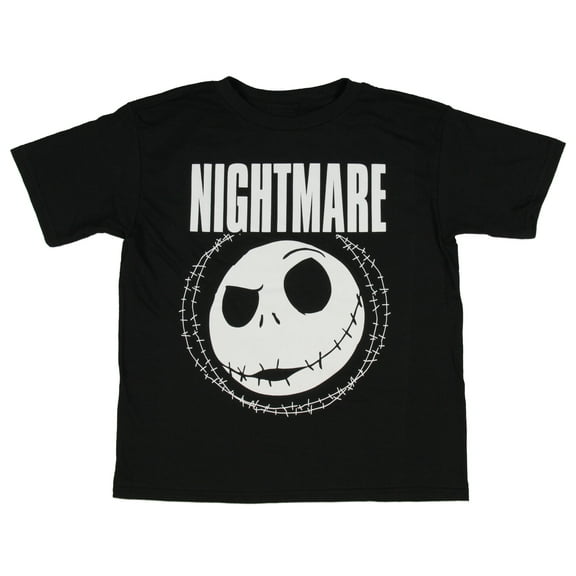 Disney Boys' The Nightmare Before Christmas NIGHTMARE Jack Head T-Shirt Small