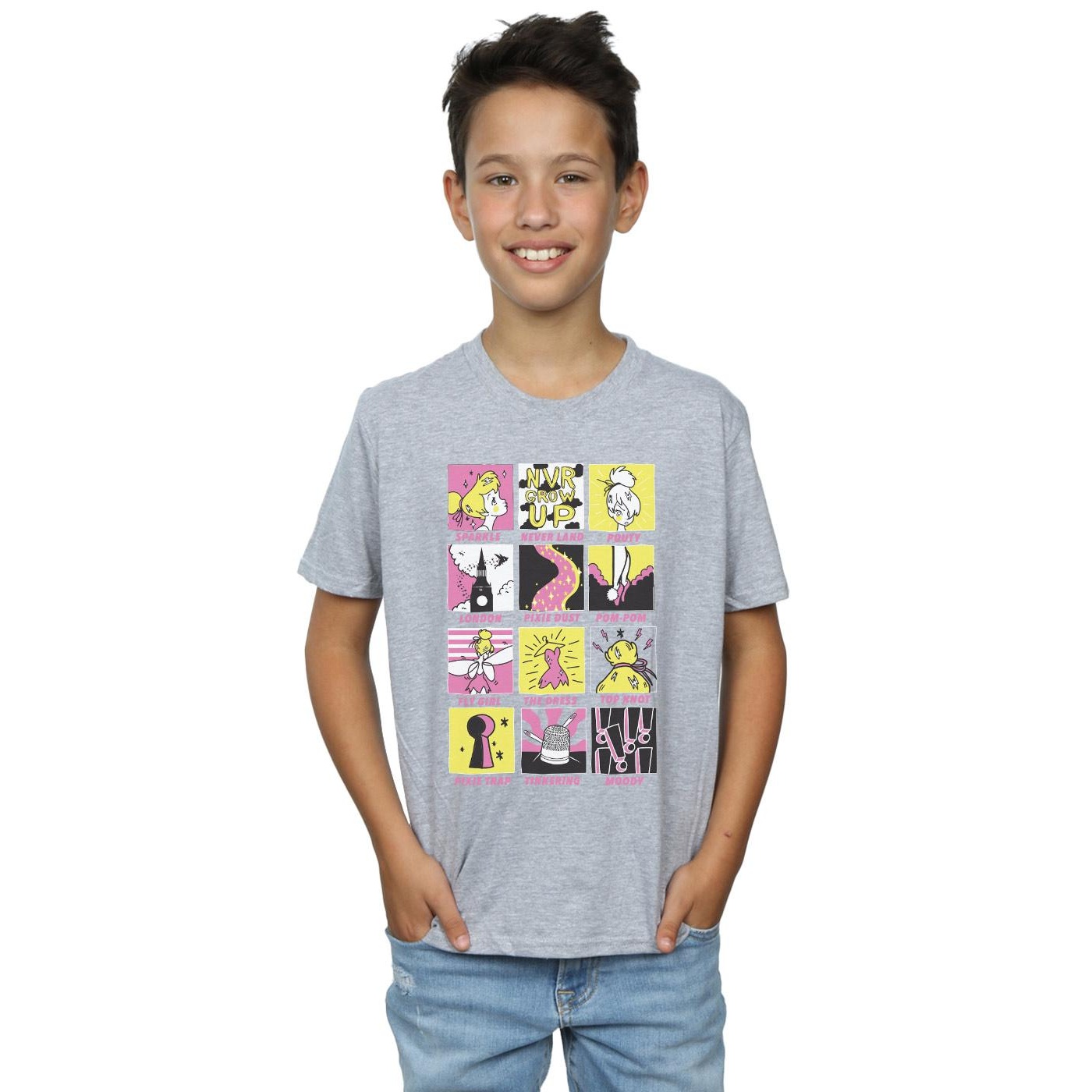 Disney Boys Tinkerbell Squares T-Shirt - Walmart.com