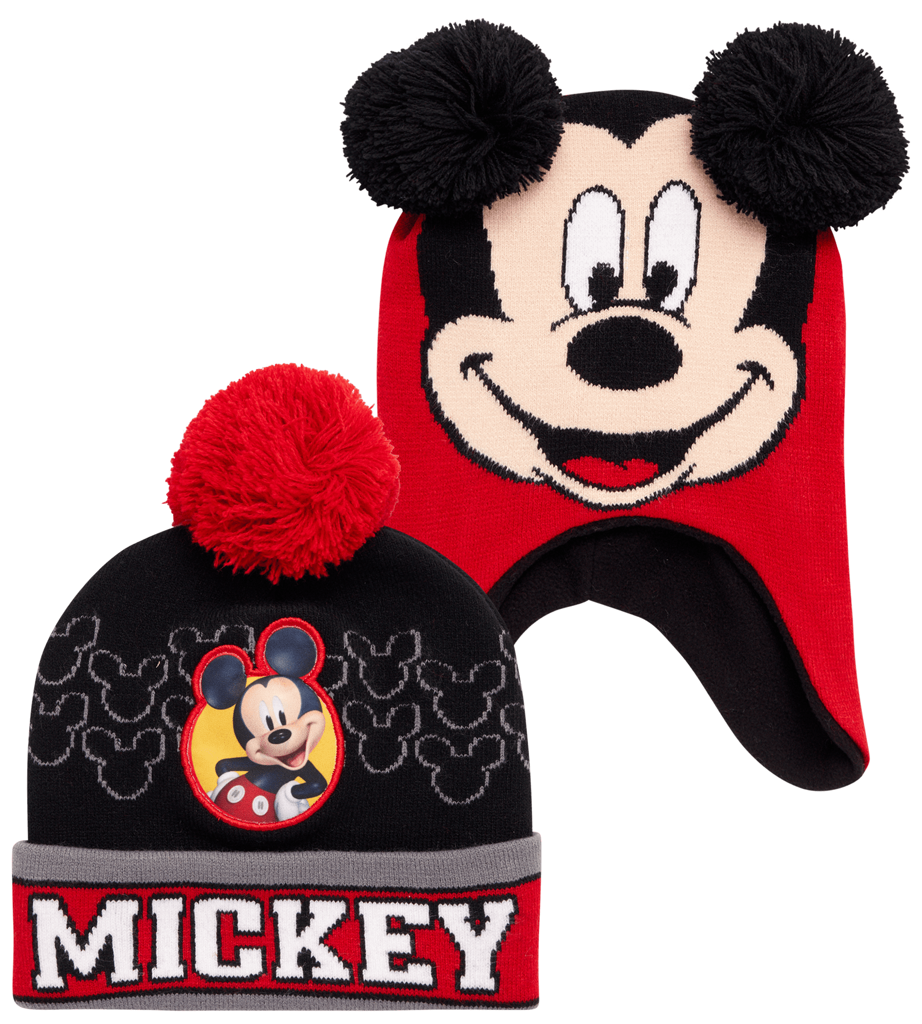 Disney Boys' Winter Hat - 2 Pack Lightning McQueen Pom Pom Beanie or ...