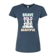 thumbnail image 1 of Disney - Brave Bold Beautiful  - Juniors Fitted Graphic T-Shirt, 1 of 4