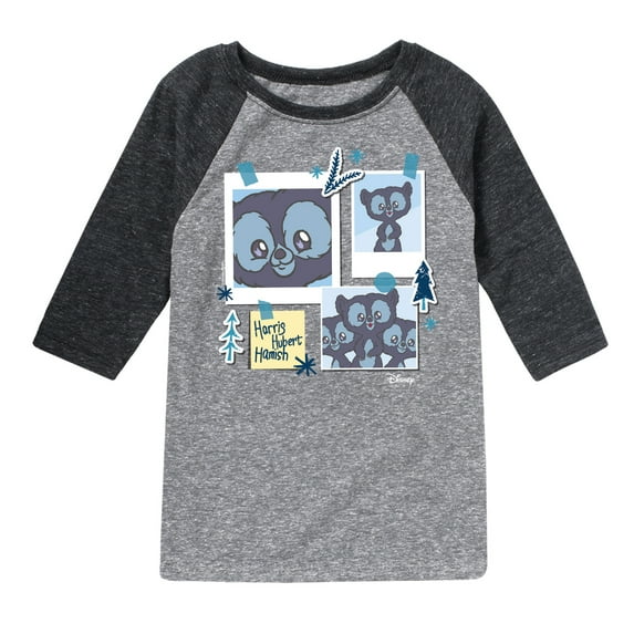 Disney Brave - Harris, Hubert, & Hamish - Toddler & Youth Raglan Graphic T-Shirt