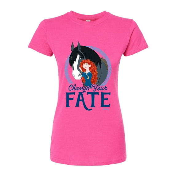 Disney Brave - Merida & Angus Change Your Fate - Juniors Fitted Graphic T-Shirt
