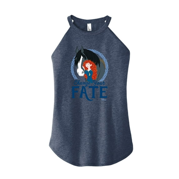 Disney Brave - Merida & Angus Change Your Fate - Juniors High Neck Tank Top