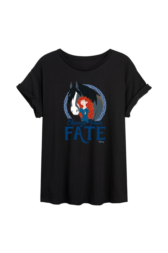Brave - Merida & Angus Change Your Fate - Juniors Ideal Flowy Muscle T-Shirt