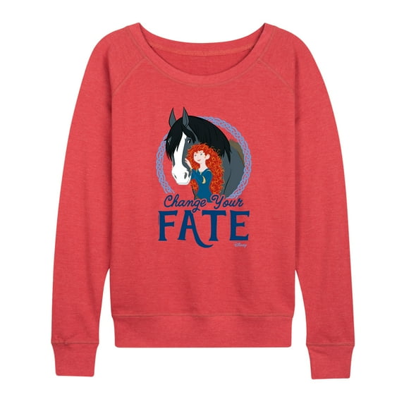 Disney Brave - Merida & Angus Change Your Fate - Women's Lightweight French Terry Pullover
