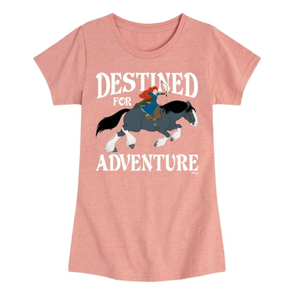 Disney Brave - Merida & Angus Destined for Adventure - Toddler & Youth Girls Short Sleeve Graphic T-Shirt