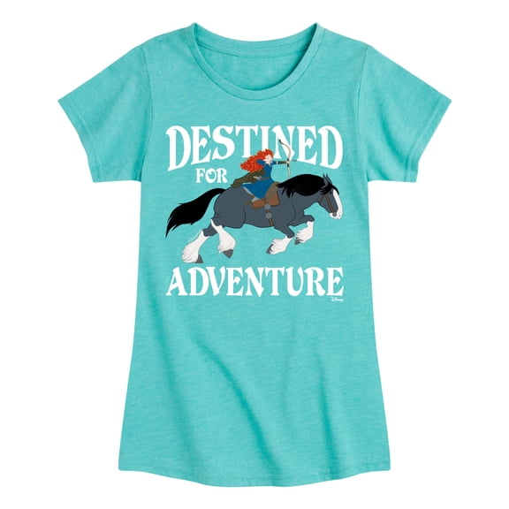 Disney Brave - Merida & Angus Destined for Adventure - Toddler & Youth Girls Short Sleeve Graphic T-Shirt