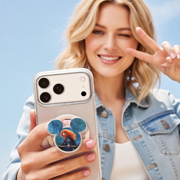 Disney Brave Merida , Disney Princess Inspired Mickey Ear , Cute Princess Phone Grip, Cartoon Fan Gift UNAN04-9