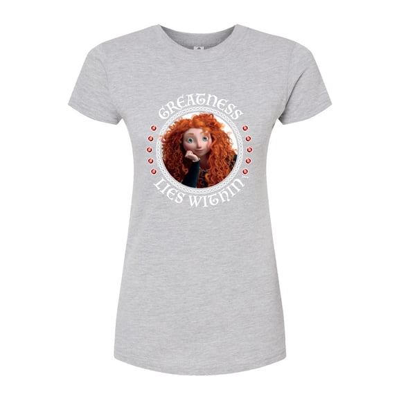 Disney Brave - Merida Greatness Lies Within - Juniors Fitted Graphic T-Shirt
