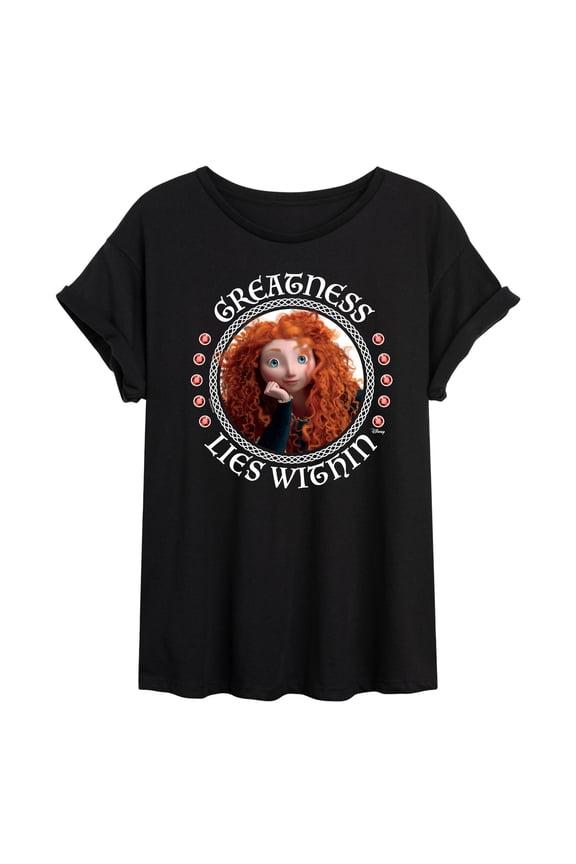 Brave - Merida Greatness Lies Within - Women's Oversized T-Shirt