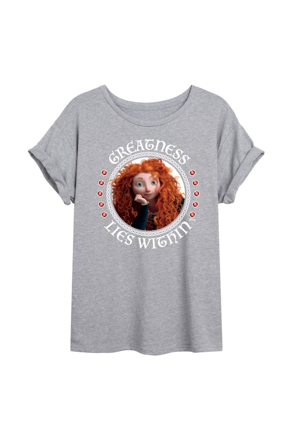 Brave - Merida Greatness Lies Within - Women's Oversized T-Shirt