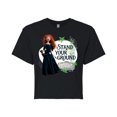 thumbnail image 1 of Disney Brave - Merida Stand Your Ground - Juniors Cropped Cotton Blend T-Shirt, 1 of 5