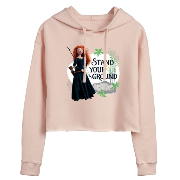 Disney Brave - Merida Stand Your Ground - Juniors Cropped Pullover Hoodie