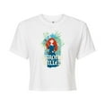 thumbnail image 1 of Disney Brave - Merida Strong Willed - Juniors Cropped Cotton Blend T-Shirt, 1 of 5