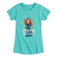 thumbnail image 1 of Disney Brave - Merida Strong Willed - Toddler & Youth Girls Short Sleeve Graphic T-Shirt, 1 of 5