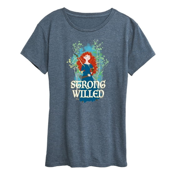 Disney Brave - Merida Strong Willed - Women's Short Sleeve Graphic T-Shirt
