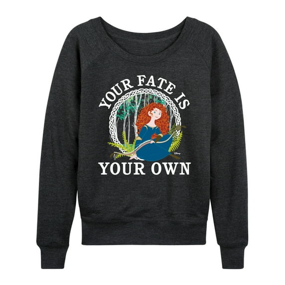 Disney Brave - Merida Your Fate Is Your Own - Women's Lightweight French Terry Long Sleeve Shirt