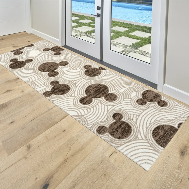 ラグ・カーペット Disney Mickey Mouse tapestry rug Mickey Mouse Band Leader Vintage 60s Colorful Area Rug 21 X