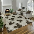 thumbnail image 1 of Disney Bravo Mickey Mouse Pop Art Modern Geometric Ivory/Brown Indoor Area Rug, 8x10, 1 of 9