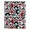 thumbnail image 1 of Disney Bravo Mickey Mouse Spheres Modern Geometric Red Indoor Area Rug, 8x10, 1 of 8
