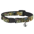 thumbnail image 1 of Disney Breakaway Cat Collar With Bell, Plastic Clip, Easy Adjustable, Bambi Friends Scene, 8.5 to 12 Inches 0.5 Inch Wide, 1 of 5