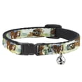 thumbnail image 1 of Disney Breakaway Cat Collar With Bell, Plastic Clip, Easy Adjustable, Lady 3 Scene Poses, 8.5 to 12 Inches 0.5 Inch Wide, 1 of 5